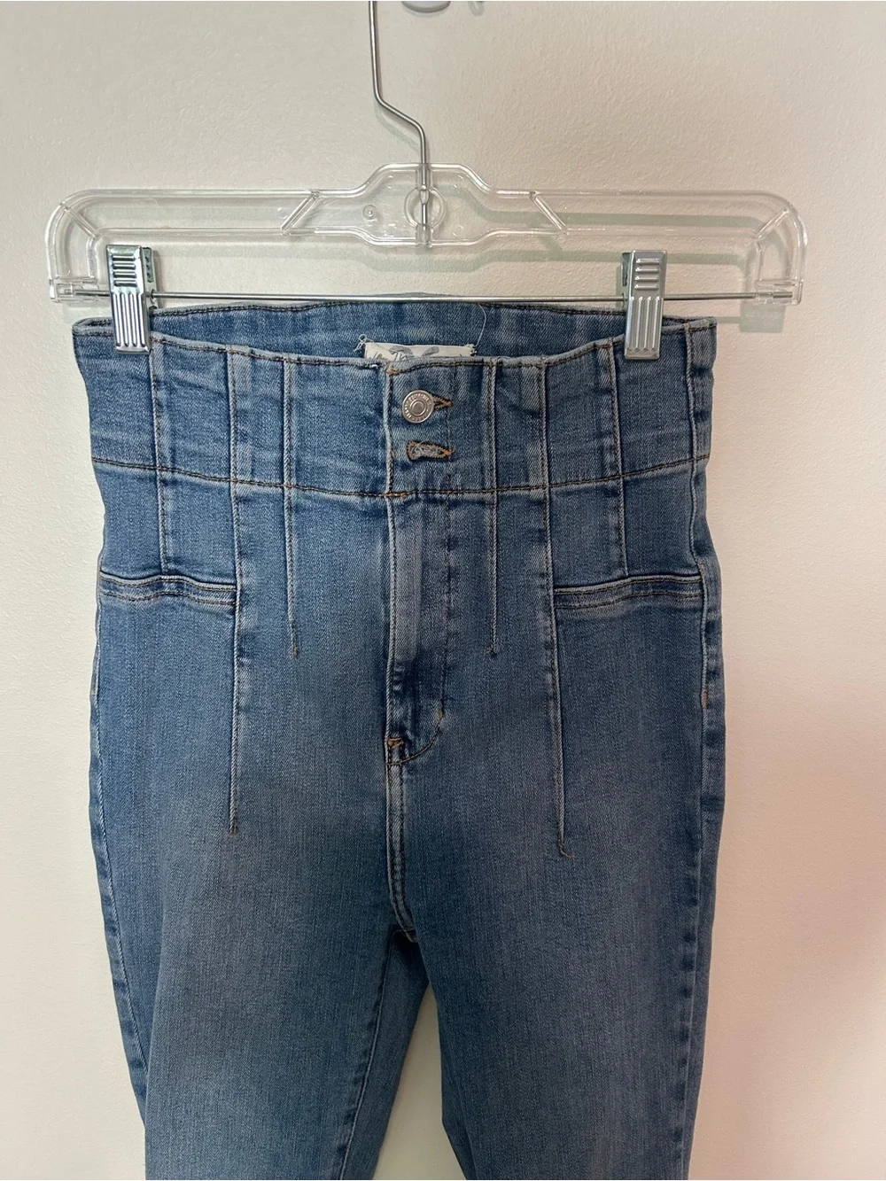 We The Free Jayde Flare Jeans Sunburst Blue Size 26